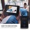 2.4 GHz Wireless Video Doorbell Intercom System,Video Door Phone with 7''Touch Key Monitor,HD Camera Video Doorbell Kit Unlock for Home Office Apartment,Wires Free view 4