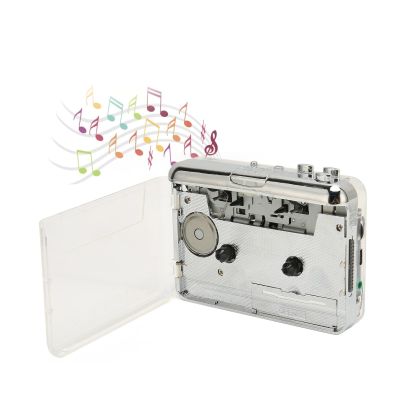 Cyrank Cassette Player, Retro Portable Tape Player Audio Music Cassette to Mp3 Digital Converter Stereo Audio Music Player for Study Travel