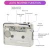 Cyrank Cassette Player, Retro Portable Tape Player Audio Music Cassette to Mp3 Digital Converter Stereo Audio Music Player for Study Travel view 3