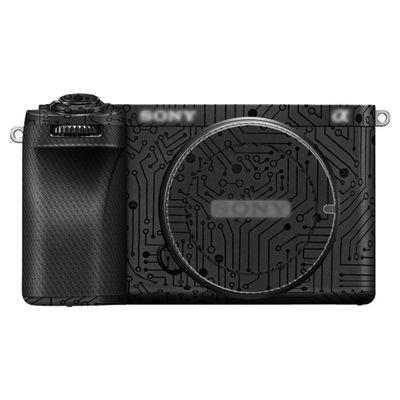 A6700 Camera Body Skin, Anti-Scratch Anti-Wear Camera Body Skin Cover Protector Film for Sony Alpha A6700 Camera Protective Decoration Sticker - Circuit Board Black
