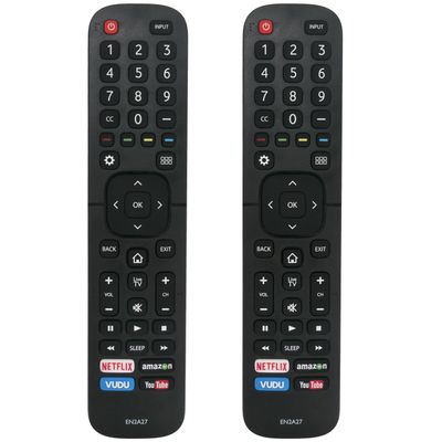 [2pcs/Pack] PerFascin Replacement Remote Control Fit for Hisense TV 65H7B ES-A150203 43H6C 43H7C 50H5C+ 55H5C+ 50H6GB 50H7GB 50H7GB1 50H8107 50H8C 50CU6000 55CU6000 65CU6200 H10B 50H8C+ 55H8C+ H8C