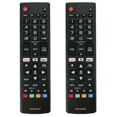 [2pcs/Pack] PerFascin Replacement Universal Remote Control Fit for LG LED TV
