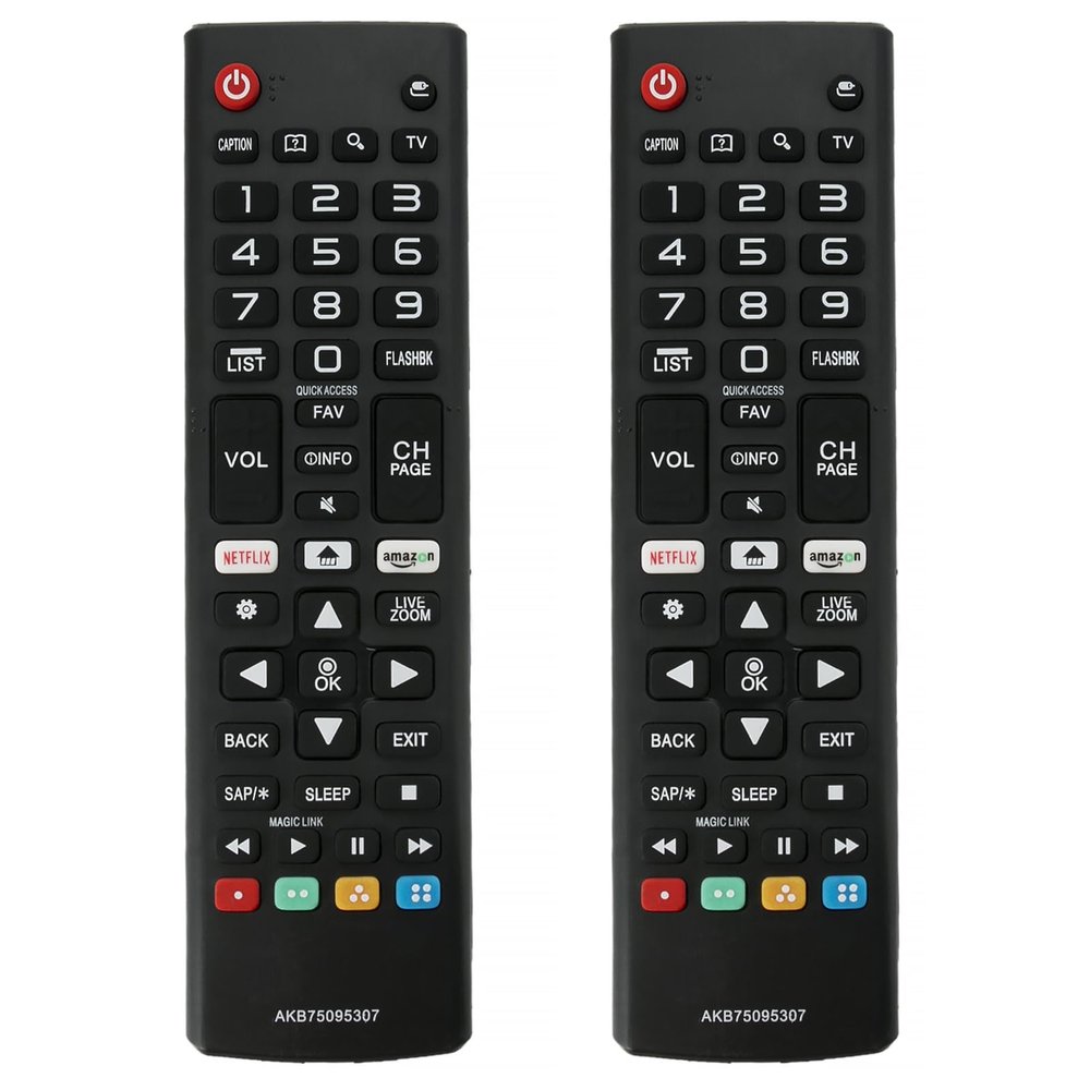[2pcs/Pack] PerFascin Replacement Universal Remote Control Fit for LG LED TV