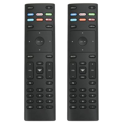 [2pcs/Pack] PerFascin Replacement Universal Remote Control XRT136 Fit for Vizio Smart TV D40f-G9 D43-F1 D43f-F1 D43f-F2 D43fx-F4 D48f-F0 D50-F1 D50f-F1 D50x-G9 D55-F2 D55x-G1 D60-F3 D65-F1 D65x-G4