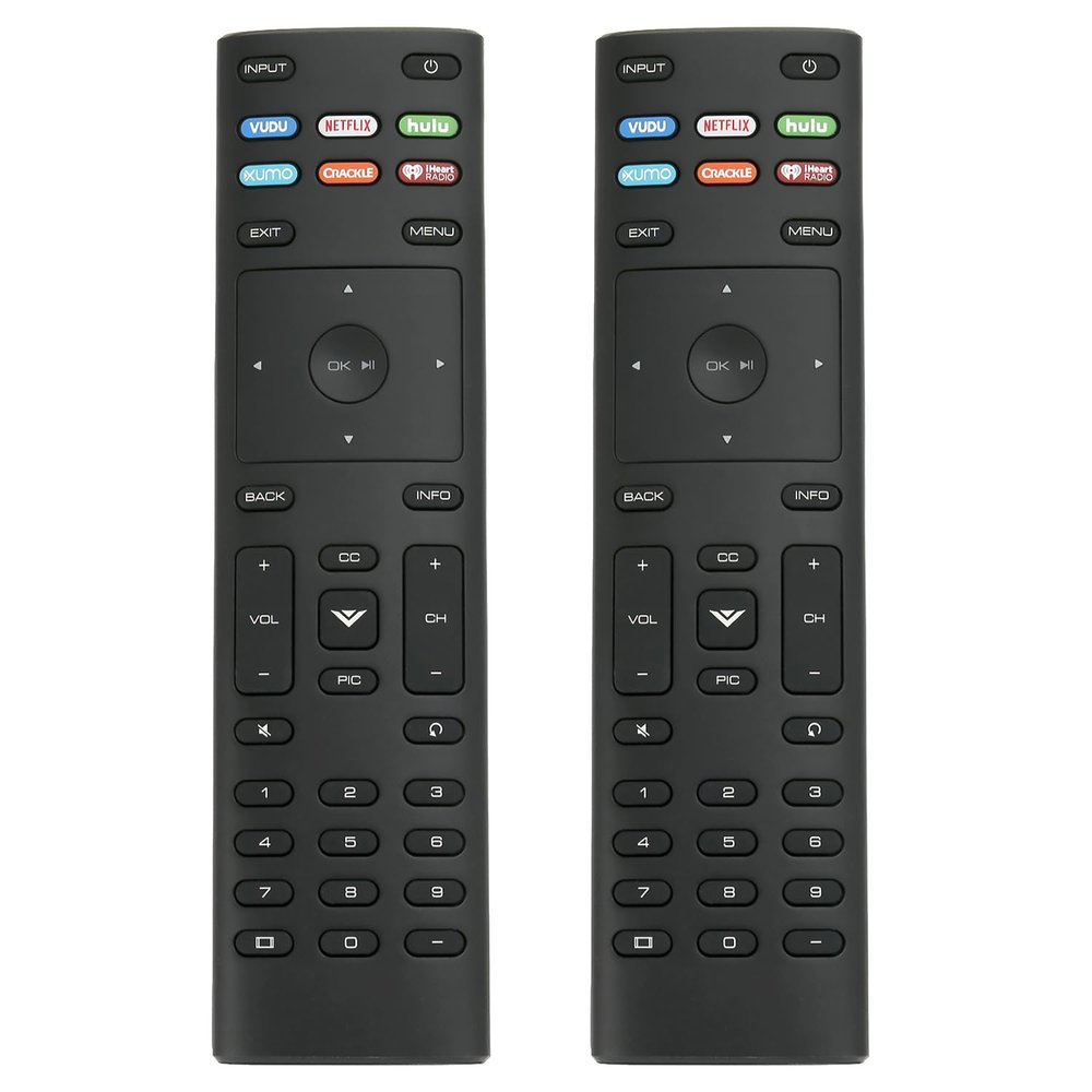 [2pcs/Pack] PerFascin Replacement Universal Remote Control XRT136 Fit for Vizio Smart TV D40f-G9 D43-F1 D43f-F1 D43f-F2 D43fx-F4 D48f-F0 D50-F1 D50f-F1 D50x-G9 D55-F2 D55x-G1 D60-F3 D65-F1 D65x-G4