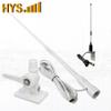HYS VHF Marine Antenna Waterproof 3DBI 43.3inch Fiberglass Antennas W/22.9ft(7m) RG58+HYS VHF Band Amateur 156-163Mhz Marine Antenna with Stainless Steel L-Bracket Hole & W/16.4ft(5m) RG-58 view 1
