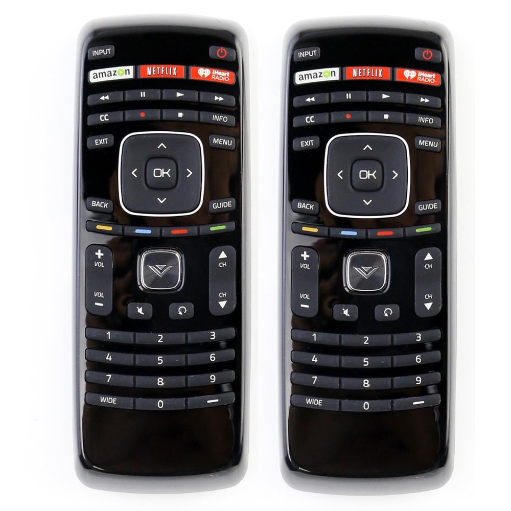 [2pcs/Pack] PerFascin Replacement Universal Remote Control XRT112 Fit for Vizio Smart HDTV D500i-B1 D650i-B2 D650i-C3 E231i-B1 E241IA1 E241i-A1 E241i-A1W E241I-A1W E241i-B1 E24-C1 E280IA1 E280i-A1