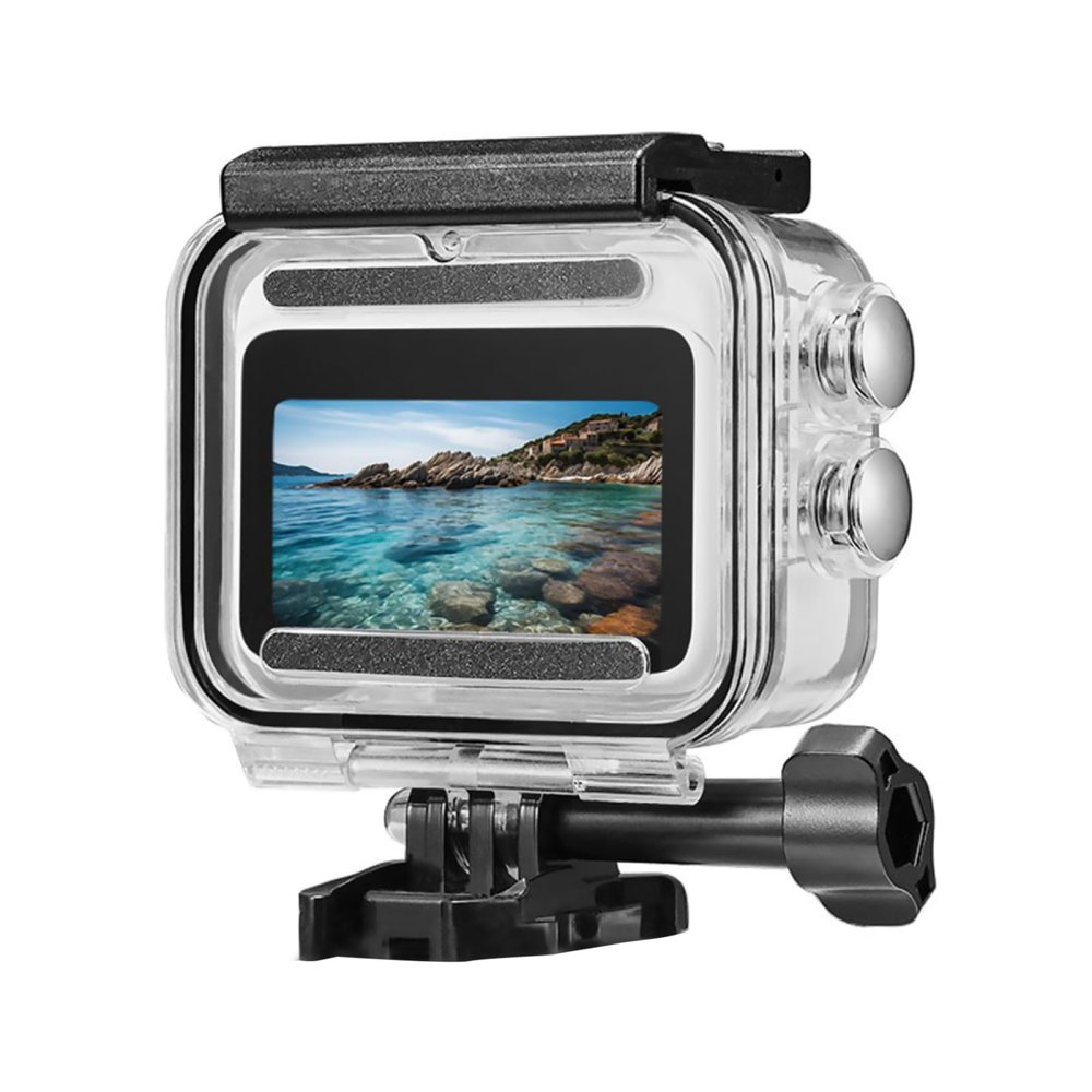MOUDOAUER Aluminum Alloy Underwater Diving Waterproof Housing Case with 1/4 Screw Hole for Insta360 GO 3 Action Camera