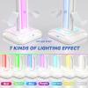 KDD RGB Headset Stand with 9 Light Modes - Controller Holder for Desk - Rotatable Headphone Stand & Detachable Controller Hook for PC Earphone Accessories(White) view 2