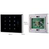 125khz Slim Metal Access Control Card Reader with PIN Keypad or Swipe Verification Tempered Glass Material Wiegand 26 34 Format 13.56mhz Contactless RF Reader (125KHZ Wiegand) view 2