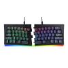 BAROCCOMiSTEL MiSTEL MD600 Alpha BT RGB, Split Keyboard, Ergonomic Mechanical Keyboard, 60%, PBT Double Shot Keycap (Transparent), Bluetooth5.0, Mac/Windows OS Compatible -Gateron G Pro Yellow view 1