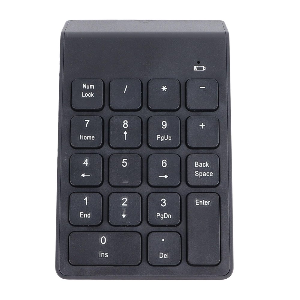 EBTOOLS Number Pad, 18 Keys Bluetooth5.0 Numeric Keypad, Laptop Extension Numpad, for Financial Accounting, Gaming, Office, for Notebook PC Desktop