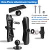 WINDFRD Aluminum 1.5" Ball Fish Finder Mount for Hummingbird Helix 5,7, etc., C Size Universal Marine Electronics Bracket, Compatible with RAM Mounts, Arkon, iBolt and More view 3