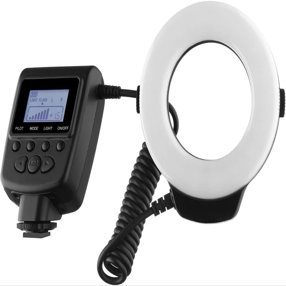 Macro Ringlight Flash with LED Display Compatible with FUJIFILM X-T30 II