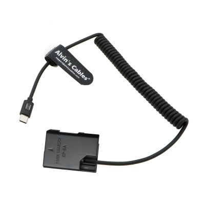 Alvin's Cables EN-EL14 Dummy Battery to PD USB-C Coiled Cable Power Adapter Replacement for Nikon D3100 D3200 D3300 D3400 D3500 D5100 D5200 D5300 D5500 D5600 P7100 P7700 P7800 Cameras
