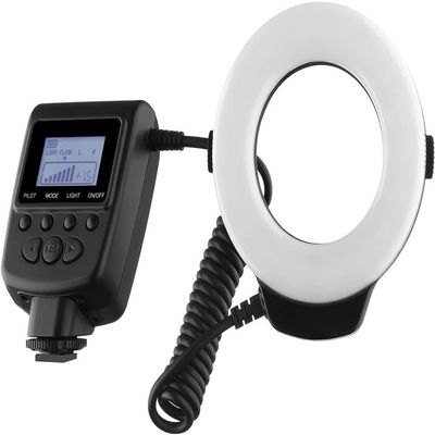Macro Ringlight Flash with LED Display Compatible with Nikon D610