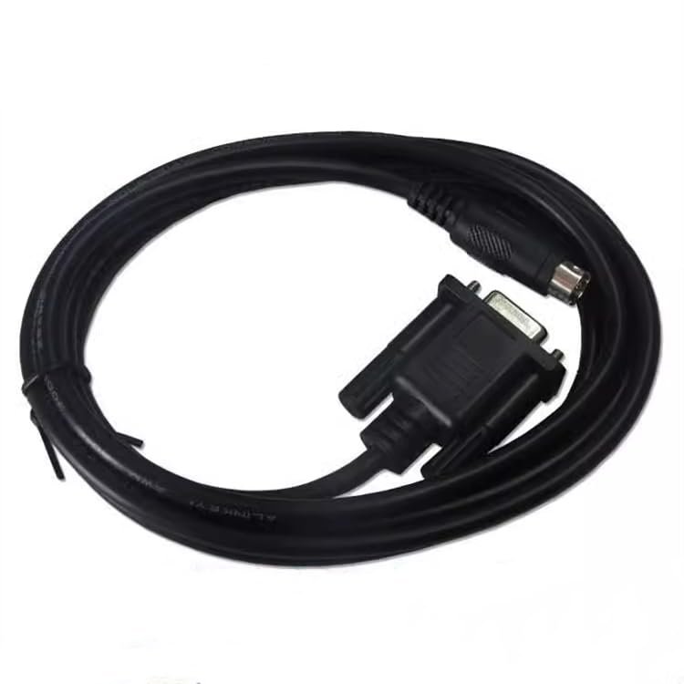 Compatible MD2-DVP-CAB0 PLC Communication Cable MD204L,MD306,MD308 Text Display Connections DVP Series Communication Cable Black : 3 Meters