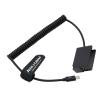 Alvin's Cables DMW-DCC8 Dummy Battery to PD USB-C Coiled Power Cable Replace DMW-BLC12 Power Adapter for Panasonic Lumix DMC-G5 G6 G7 GX8 G80 G81 G85 GH2 DMC-FZ200 FZ300 FZ1000 FZ2000 FZ2500 Cameras view 1