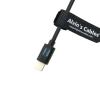 Alvin's Cables DMW-DCC8 Dummy Battery to PD USB-C Coiled Power Cable Replace DMW-BLC12 Power Adapter for Panasonic Lumix DMC-G5 G6 G7 GX8 G80 G81 G85 GH2 DMC-FZ200 FZ300 FZ1000 FZ2000 FZ2500 Cameras view 3
