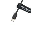 Alvin's Cables DMW-DCC8 Dummy Battery to PD USB-C Coiled Power Cable Replace DMW-BLC12 Power Adapter for Panasonic Lumix DMC-G5 G6 G7 GX8 G80 G81 G85 GH2 DMC-FZ200 FZ300 FZ1000 FZ2000 FZ2500 Cameras view 4