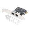2.5Gbase-T PCIE NIC with Realtek RTL8125 Chip, Dual RJ45 Port 2500/1000/100 Mbps Network Adapter, PCIe X1,Ethernet Card for Windows/Windows Server/Linux view 1