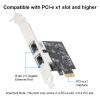 2.5Gbase-T PCIE NIC with Realtek RTL8125 Chip, Dual RJ45 Port 2500/1000/100 Mbps Network Adapter, PCIe X1,Ethernet Card for Windows/Windows Server/Linux view 4