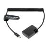 Alvin's Cables LP-E17 Dummy Battery to USB-C PD Power Cable Coiled Power Adapter for Canon EOS R8 R10 RP 200D 750D 760D 800D 77D 9000D Rebel SL2 SL3 T6i T6S T7i T8i Kiss X8i X9i X10 Cameras view 1