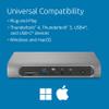 Kensington SD5800T Thunderbolt 4 and USB4 Quad 4K Display Docking Station, 100W Charging, 2 x HDMI, 2 x DP, 2.5G Ethernet, Card Readers, for Windows/MacOS (K32856NA) view 4