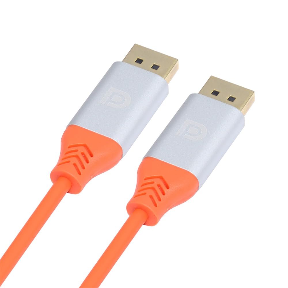 NFHK DP 4K to DP Displayport Ultra Soft High Flex Monitor Cable Hyper Super Flexible Cord Male to Male for Computer Graphics Card 200CM