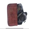 Mary Nautical- Vintage Antique Spy Glass 1857 R & J Beck Brass Binocular with Leather Case view 2