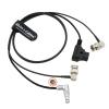 Alvins Cables Combination Power Cable for Zacuto Kameleon Pro EVF Rotatable 4 Pin to D-tap Power Cable with BNC to BNC SDI Coaxial Cable 75cm| 29.5in view 1