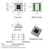 LEDGUHON 10PCS IR LED Chip,3W 5050 Infrared Light Emitter Diode Replacement Components for Night Vision,DIY Lights (1.6-2.0V,1500mA,845-850nm,120deg,42mil chip) view 3