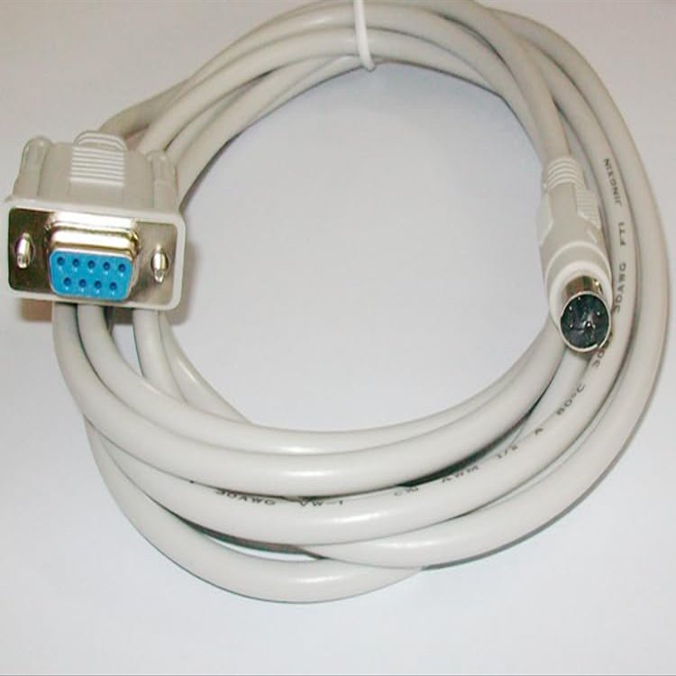 Suitable for MT4000/5000-XC PLC Cable MT4000 MT5000 Series Touch Panel Connection XC1,XC2,XC3,XC5,FC Series Light Gray Length : 3 Meters