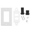 MUNEFE Socket, Video Socket, 2 in 1 Interated Media Wall Plate Video Socket, Compatible with Multiple Devices view 1