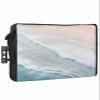 Summer Beach Outdoor TV Cover 60 to 65 Inches Weatherproof & Waterproof, Ocean Coastal Outdoor TV Enclosure with Remote Control Pocket, Seaside Nautical Aqua Beige TV Screen Protectors for Outside TV view 1