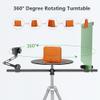 360 Video Camera Rig Panoramic Rotating Platform,360 Camera Booth,Angle Adjusted,360 Degree Spinner Rotating Camera Slider for Product Photography,Bullet-time view 3