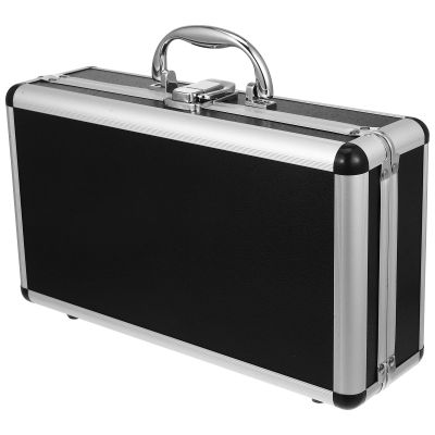 DOITOOL Lockable Portable Tools Case with Handle 11.81X6.69X4.13In Small Password Suitcase Aluminum Toolbox for Storage Organization Home Travel