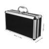 DOITOOL Lockable Portable Tools Case with Handle 11.81X6.69X4.13In Small Password Suitcase Aluminum Toolbox for Storage Organization Home Travel view 2