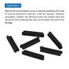 MECCANIXITY 25pcs SD Port Duct Covers Caps Silicone Plugs Protector for Laptop Camera Female SD Plug, Black view 4
