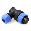 ZBLZGP WEIPU SP21 SP2110/P IP68 Waterproof 2 Pin Docking Screw Welding Soldering Cable Wire Plug Connector (Right Angle Female Plug) view 2