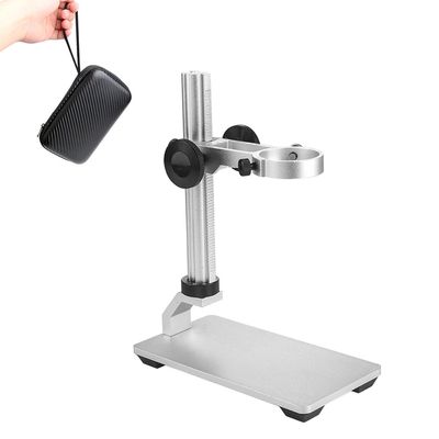 Aluminum Alloy Microscope Stand Holder for Digital Microscope, Stable and Durable, Adjusted Up and Down, Metal Stand Bracket with Portable Carrying Case