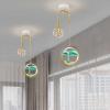 Wall Sconces , 3D Flowing Sand Painting Wall Lamp with 3 Color Temperature, Moving Sand Art Picture Sandscapes Desktop Art Toys Christmas Birthday Children Gifts, Gold ( Color : Gold , Size : GREEN ) view 4