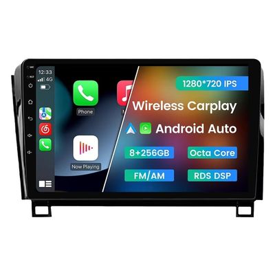 Biorunn 10.1" Car GPS Navi Octa Core Wireless Wired Car-Play Android Auto Multimedia BT FM AM RDS DSP, 8GB RAM 256GB ROM for Toyota Tundra 2007-2013 Sequoia 2008-2018