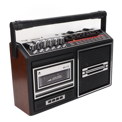 Retro with Cassette Player AM FM Portable Stereo Radio Vintage Tape Player for Elderly & Kids (No USB SD)
