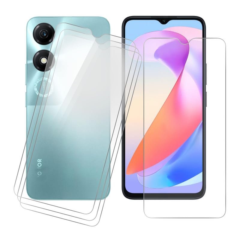 [4 Pack] Tempered Glass Protective Film for hon or Play 40s WDY-AN00 (6.56") Screen Protector .IJTYHF 9H Hardness Anti-Scratch No Bubbles Protective Film Tempered Glass Screen Protector