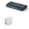 BoxWave Charger Compatible with Amazon Echo Auto - PD miniCube (100W), 100W 3 PD Port Wall Charger International - Winter White view 1