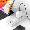 BoxWave Charger Compatible with Garmin Montana 700 - PD miniCube (100W), 100W 3 PD Port Wall Charger International - Winter White view 3