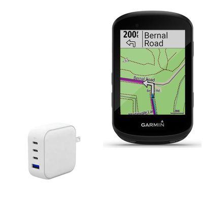 BoxWave Charger Compatible with Garmin Edge 530 - PD miniCube (100W), 100W 3 PD Port Wall Charger International - Winter White
