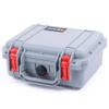 ColorCase Pelican Protector 1200 Case Silver - Small Size Waterproof Case (Case Only) - Red Latches view 2