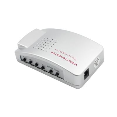 Gatuida 9804pc Tv Converter Box Easy Vga to Ntsc Signal Adapter for Gaming and Streaming Supports Composite for Connecting Laptops Tv